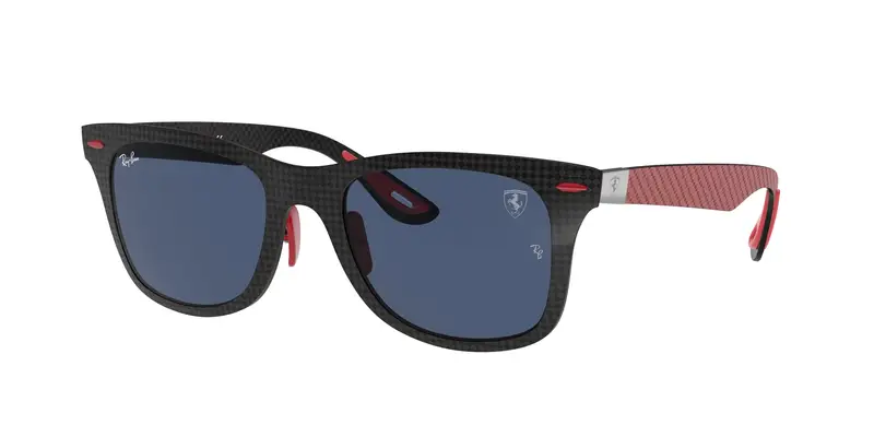 Ray - Ban Unisex RB8395M  F05580 Occhiali da sole Carbonio Nero Blu Squadrata Normale