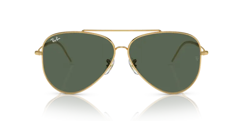 Ray - Ban Unisex RBR0101S AVIATOR REVERSE 001/VR Occhiali da sole Metallo Oro G15 Pilot Normale miniatura 2