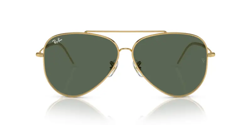 Unisex RBR0101S AVIATOR REVERSE 001/VR Occhiali da sole Metallo Oro G15 Pilot Normale miniatura 3
