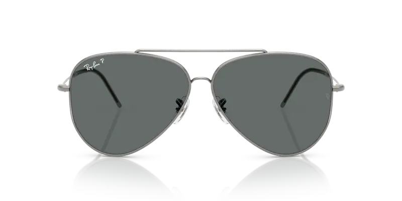 Ray - Ban Unisex RBR0101S AVIATOR REVERSE 004/81 Occhiali da sole Metallo Grigio Grigio Pilot Polarizzata miniatura 2