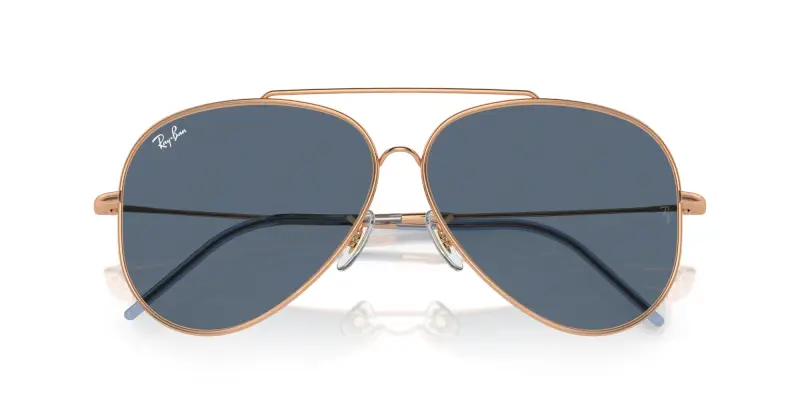 Unisex RBR0101S AVIATOR REVERSE 92023A Occhiali da sole Metallo Oro Blu Pilot Normale miniatura 2