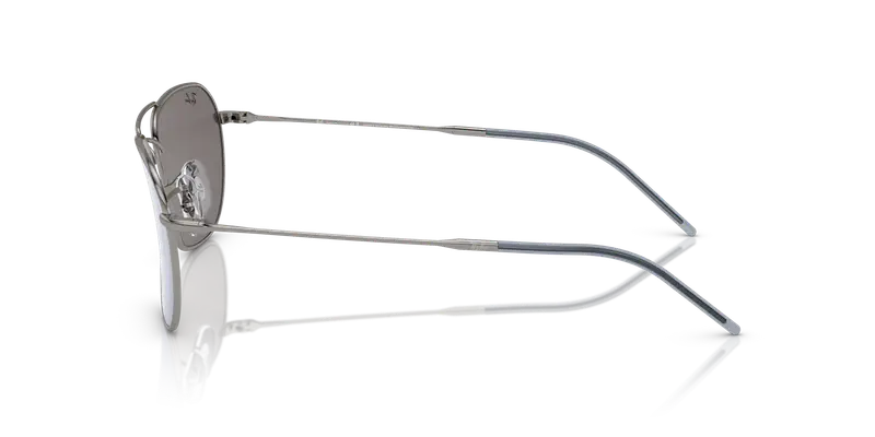 Ray - Ban Unisex RBR0102S CARAVAN REVERSE 004/GA Occhiali da sole Metallo Grigio Blu Squadrata Normale Specchiato miniatura 3