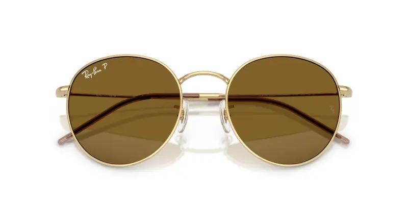 Unisex RBR0103S ROUND REVERSE 001/83 Occhiali da sole Metallo Oro Verde Pantos Polarizzata miniatura 2