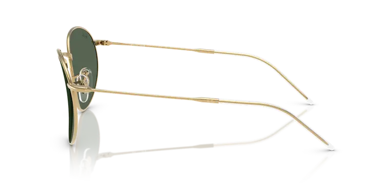 Ray - Ban Unisex RBR0103S ROUND REVERSE 001/VR Occhiali da sole Metallo Oro Verde Pantos Normale miniatura 3