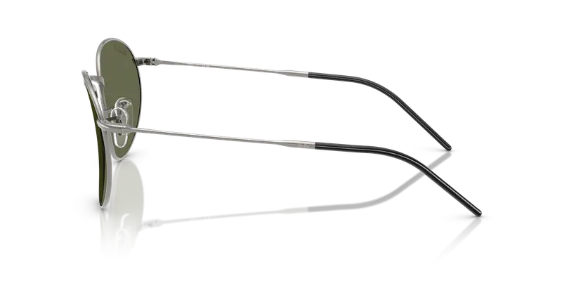 Ray - Ban Unisex RBR0103S ROUND REVERSE 004/9A Occhiali da sole Metallo Grigio Verde Pantos Polarizzata miniatura 3