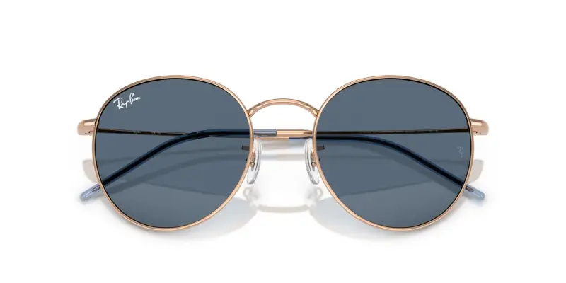 Unisex RBR0103S ROUND REVERSE 92023A Occhiali da sole Metallo Oro Blu Pantos Normale miniatura 2