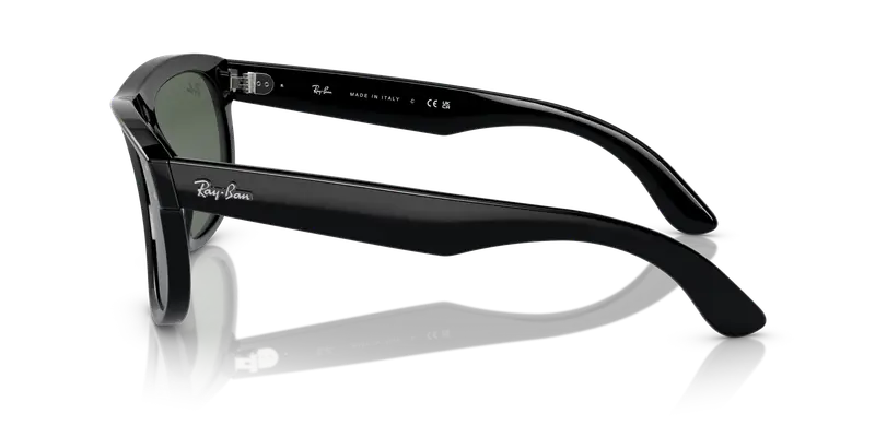 Ray - Ban Unisex RBR0501S BOYFRIEND REVERSE 6677VR Occhiali da sole Iniettato Nero G15 Squadrata Normale miniatura 3