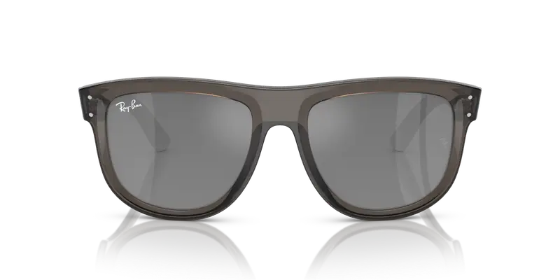 Ray - Ban Unisex RBR0501S BOYFRIEND REVERSE 6707GS Occhiali da sole Iniettato Grigio Argento Squadrata Normale Specchiato miniatura 2