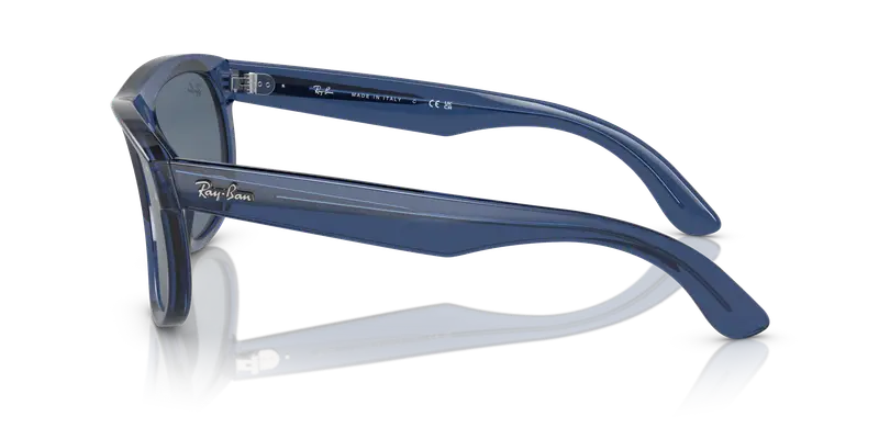 Ray - Ban Unisex RBR0501S BOYFRIEND REVERSE 67083A Occhiali da sole Iniettato Blu Blu Squadrata Normale miniatura 3