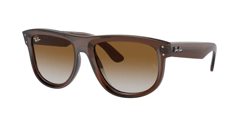 Ray - Ban Unisex RBR0501S BOYFRIEND REVERSE 6709CB Occhiali da sole Iniettato Marrone Marrone Squadrata Normale Sfumato