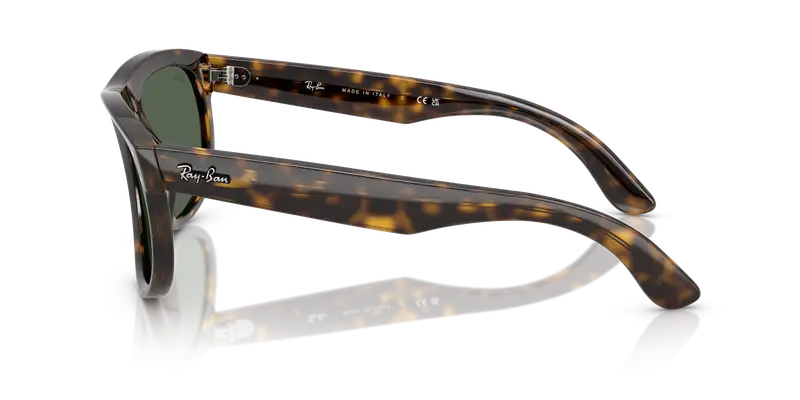 Ray - Ban Unisex RBR0501S BOYFRIEND REVERSE 6790VR Occhiali da sole Acetato Marrone Verde Squadrata Normale miniatura 3