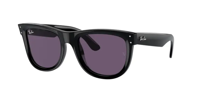 Ray - Ban Unisex RBR0502S WAYFARER REVERSE 66771A Occhiali da sole Acetato Nero Viola Squadrata Normale