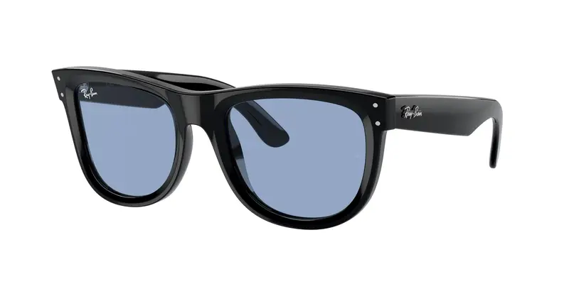 Ray - Ban Unisex RBR0502S WAYFARER REVERSE 667772 Occhiali da sole Acetato Nero Blu Squadrata Normale