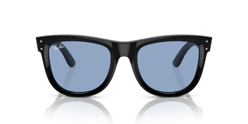 Ray - Ban Unisex RBR0502S WAYFARER REVERSE 667772 Occhiali da sole Acetato Nero Blu Squadrata Normale miniatura 2