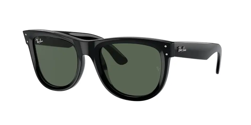 Ray - Ban Unisex RBR0502S WAYFARER REVERSE 6677VR Occhiali da sole Acetato Nero Verde Squadrata Normale