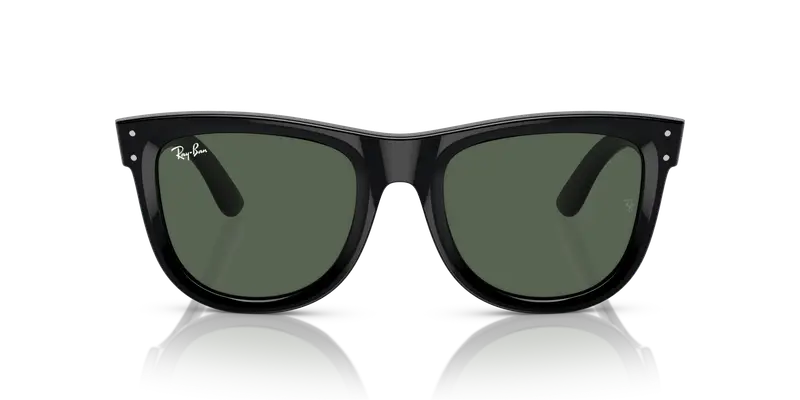 Ray - Ban Unisex RBR0502S WAYFARER REVERSE 6677VR Occhiali da sole Acetato Nero Verde Squadrata Normale miniatura 2