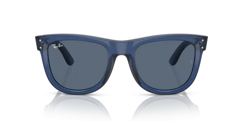 Ray - Ban Unisex RBR0502S WAYFARER REVERSE 67083A Occhiali da sole Acetato Blu Blu Squadrata Normale miniatura 2