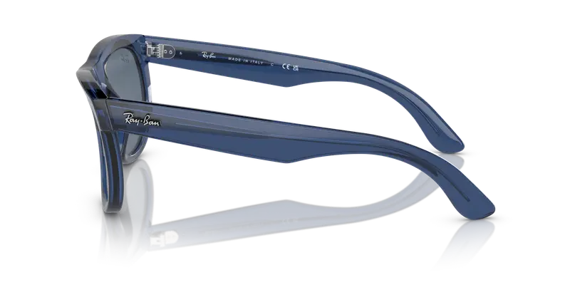 Ray - Ban Unisex RBR0502S WAYFARER REVERSE 67083A Occhiali da sole Acetato Blu Blu Squadrata Normale miniatura 3