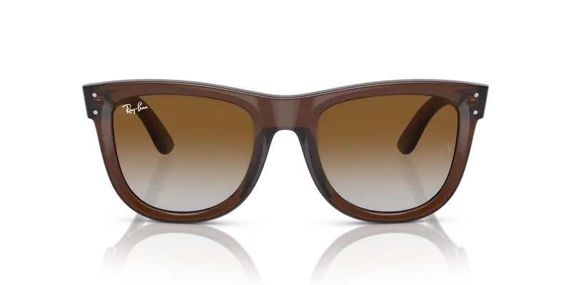 Ray - Ban Unisex RBR0502S WAYFARER REVERSE 6709CB Occhiali da sole Iniettato Marrone Marrone Squadrata Normale Sfumato miniatura 2