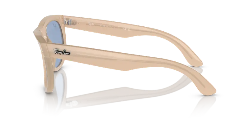 Ray - Ban Unisex RBR0502S WAYFARER REVERSE 678072 Occhiali da sole Acetato Beige Blu Squadrata Normale miniatura 3