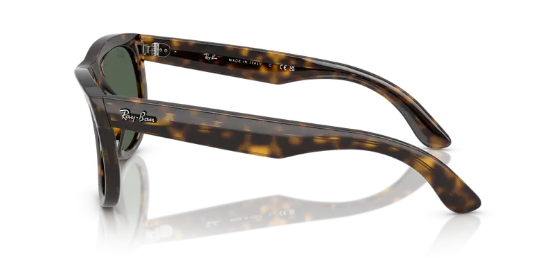 Ray - Ban Unisex RBR0502S WAYFARER REVERSE 6790VR Occhiali da sole Acetato Marrone Verde Squadrata Normale miniatura 3