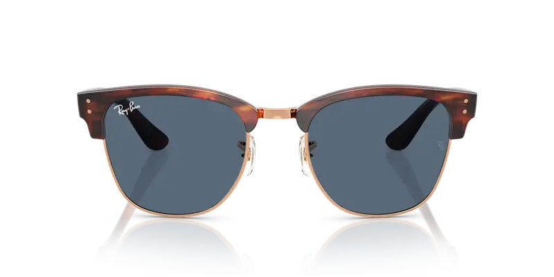 Ray - Ban Unisex RBR0504S CLUBMASTER REVERSE 13983A Occhiali da sole Acetato Oro Blu Squadrata Normale miniatura 2