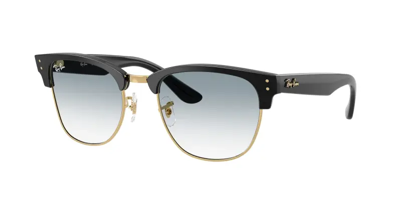 Unisex RBR0504S CLUBMASTER REVERSE 667779 Occhiali da sole Acetato Nero Blu Squadrata Normale Sfumato