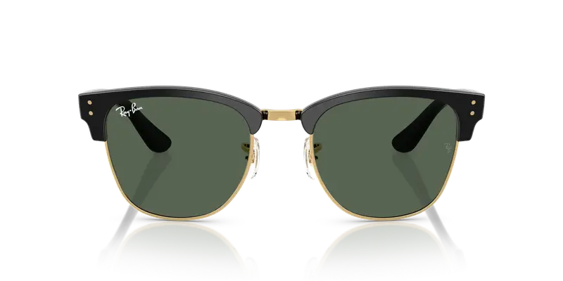 Ray - Ban Unisex RBR0504S CLUBMASTER REVERSE 6677VR Occhiali da sole Acetato Nero Verde Squadrata Normale miniatura 2