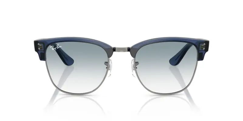 Unisex RBR0504S CLUBMASTER REVERSE 670879 Occhiali da sole Acetato Grigio Blu Squadrata Normale Sfumato miniatura 3