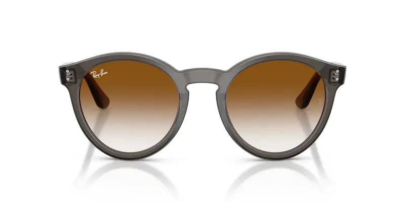 Unisex RBR0505S 6707CB Occhiali da sole Acetato Grigio Marrone Pantos Normale Sfumato miniatura 3