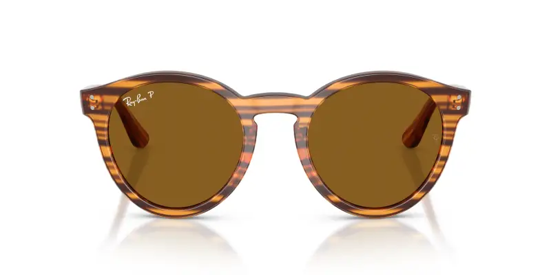 Unisex RBR0505S 679183 Occhiali da sole Acetato Marrone Marrone Pantos Polarizzata miniatura 3