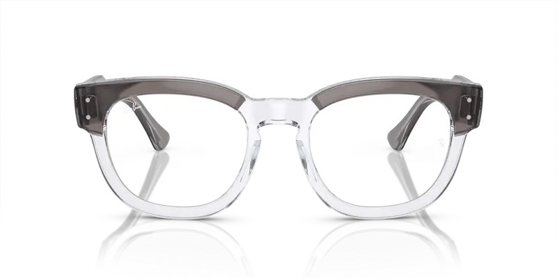 Ray - Ban Unisex RX0298V MEGA HAWKEYE 8111 Montature da vista Acetato Grigio Trasparente Squadrata Normale miniatura 2