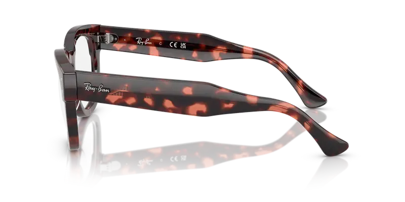 Ray - Ban Unisex RX0298V MEGA HAWKEYE 8118 Montature da vista Acetato Tartaruga Trasparente Squadrata Normale miniatura 3