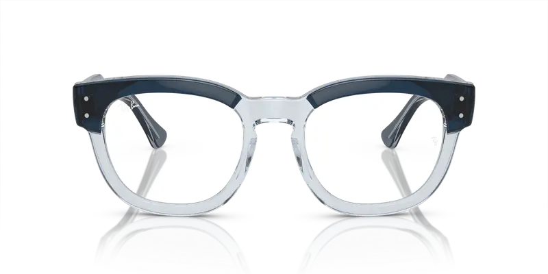 Ray - Ban Unisex RX0298V MEGA HAWKEYE 8324 Montature da vista Acetato Blu Trasparente Squadrata Normale miniatura 2