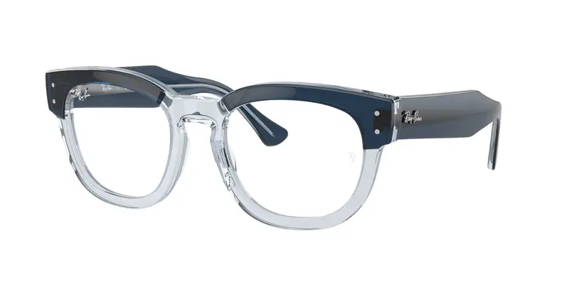 Ray - Ban Unisex RX0298V MEGA HAWKEYE 8324 Montature da vista Acetato Blu Trasparente Squadrata Normale