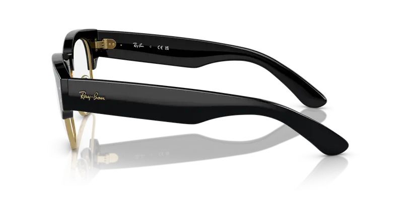 Ray - Ban Unisex RX0316V MEGA CLUBMASTER 2000 Montature da vista Acetato Nero Trasparente Squadrata Normale miniatura 3