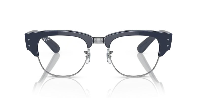 Ray - Ban Unisex RX0316V MEGA CLUBMASTER 8231 Montature da vista Acetato Blu Trasparente Squadrata Normale miniatura 2