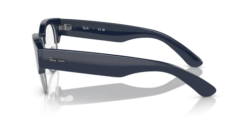 Ray - Ban Unisex RX0316V MEGA CLUBMASTER 8231 Montature da vista Acetato Blu Trasparente Squadrata Normale miniatura 3