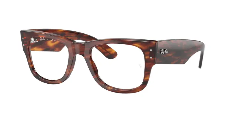 Ray - Ban Unisex RX0840V MEGA WAYFARER 2144 Montature da vista Acetato Marrone Trasparente Squadrata Normale