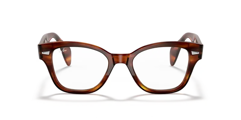 Ray - Ban Unisex RX0880 2144 Montature da vista Plastica Havana Squadrata miniatura 2