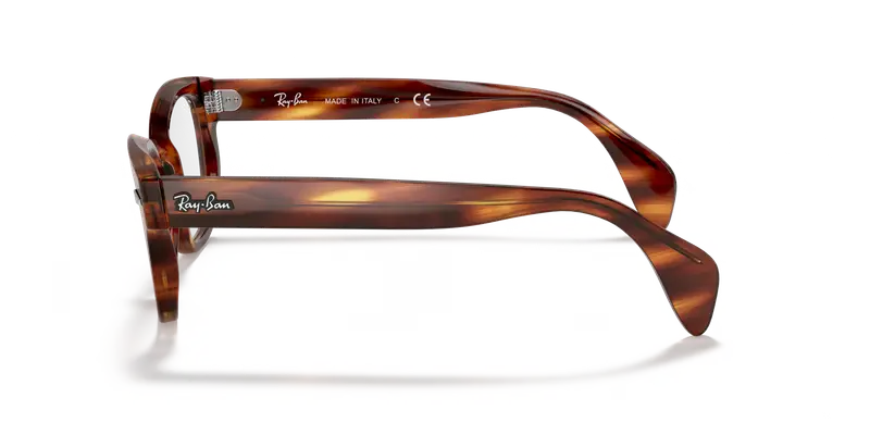 Ray - Ban Unisex RX0880 2144 Montature da vista Plastica Havana Squadrata miniatura 3