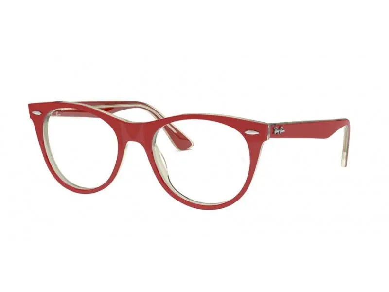 Ray - Ban Unisex RX2185V WAYFARER II 5987 Montature da vista Plastica Rosso Pantos