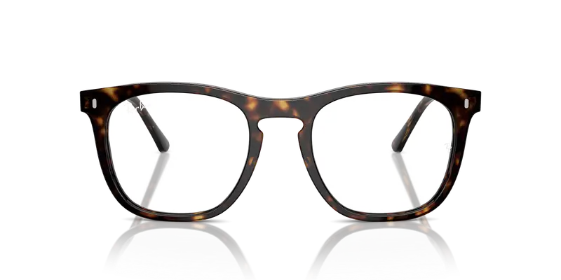 Ray - Ban Unisex RX2210V 2012 Montature da vista Acetato Tartaruga Trasparente Squadrata Normale miniatura 2