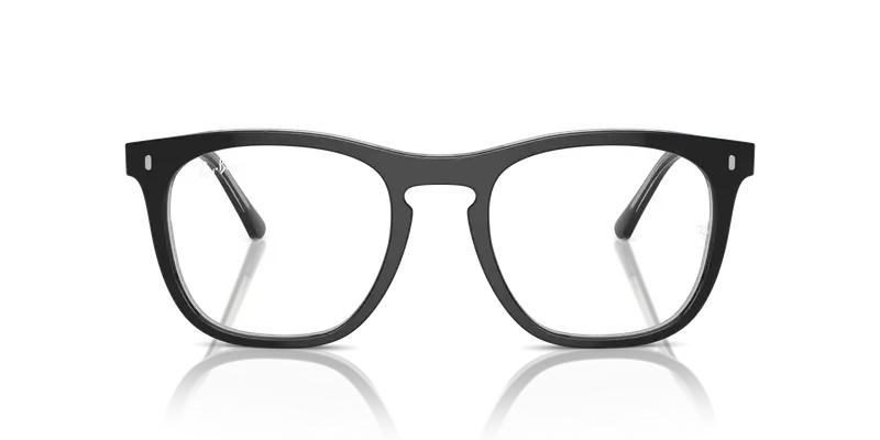 Ray - Ban Unisex RX2210V 8367 Montature da vista Acetato Grigio Trasparente Squadrata Normale miniatura 2