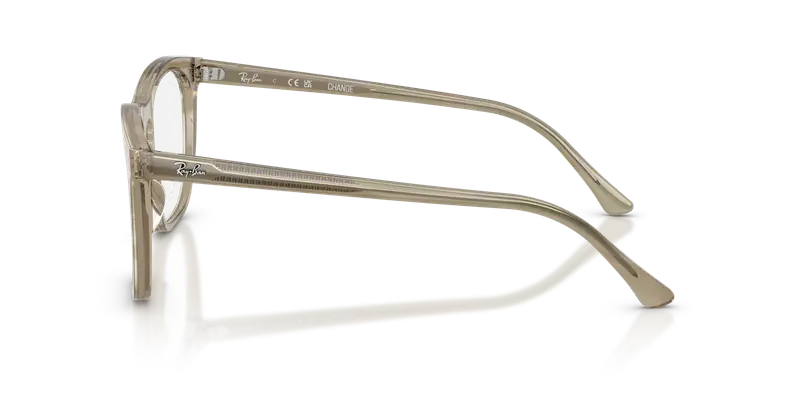 Ray - Ban Unisex RX2210V 8381 Montature da vista Acetato Grigio Trasparente Squadrata Normale miniatura 3