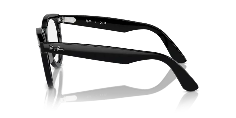 Ray - Ban Unisex RX2241V WAYFARER WAY 2000 Montature da vista Acetato Nero Trasparente Rotonda Normale miniatura 3