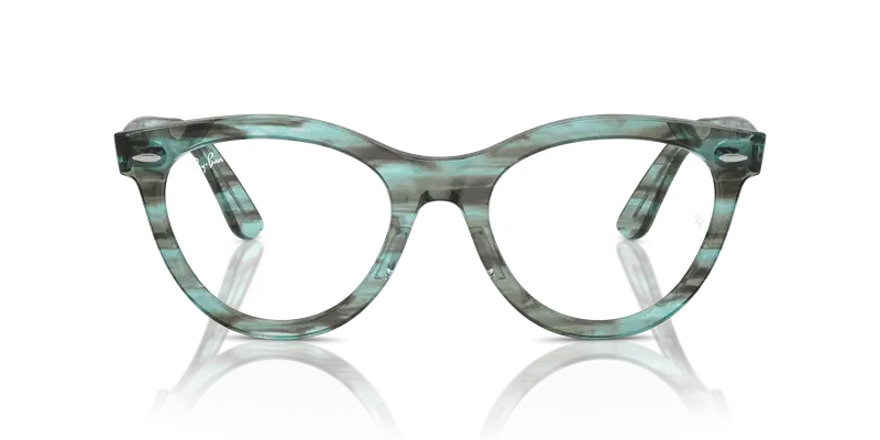 Ray - Ban Unisex RX2241V WAYFARER WAY 8362 Montature da vista Acetato Verde Trasparente Rotonda Normale miniatura 2