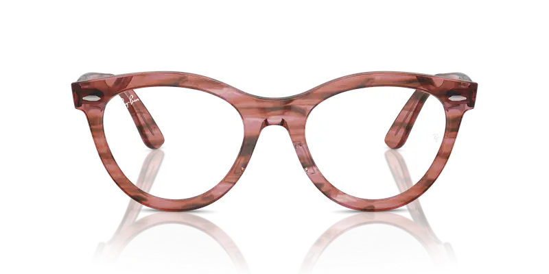 Ray - Ban Unisex RX2241V WAYFARER WAY 8363 Montature da vista Acetato Rosa Trasparente Rotonda Normale miniatura 2
