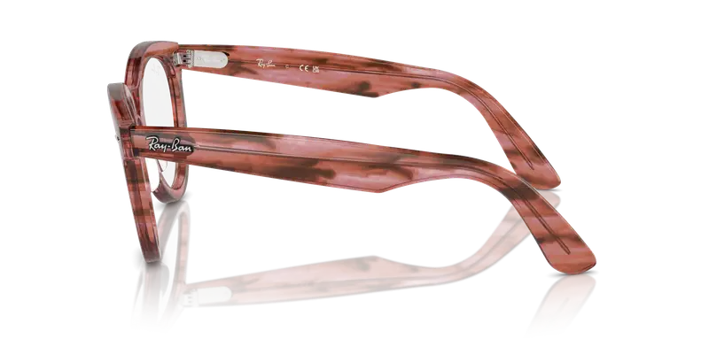 Ray - Ban Unisex RX2241V WAYFARER WAY 8363 Montature da vista Acetato Rosa Trasparente Rotonda Normale miniatura 3