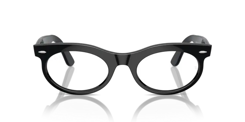 Ray - Ban Unisex RX2242V WAYFARER OVAL 2000 Montature da vista Acetato Nero Trasparente Rotonda Normale miniatura 2